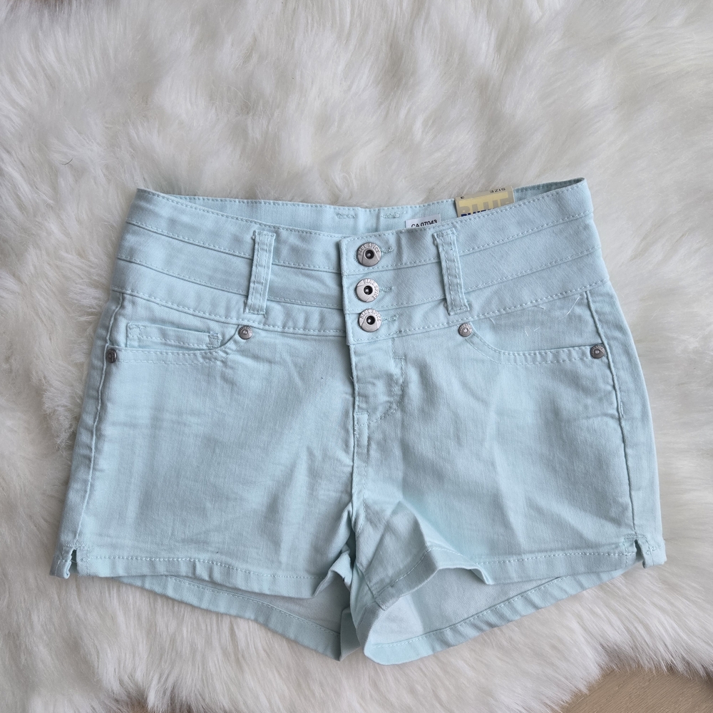Blue Spice High Waist Blue Denim Shorts